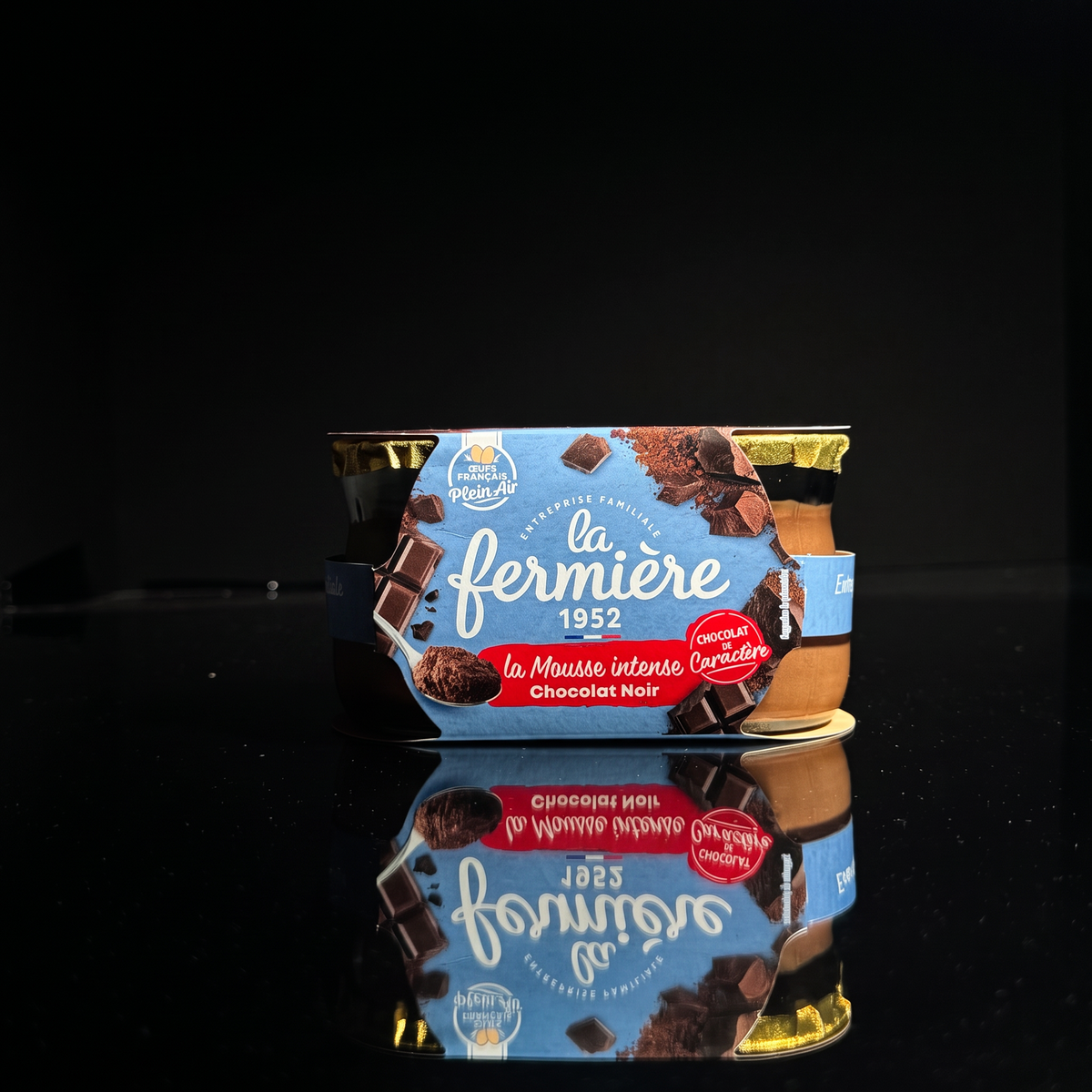 Chokladmousse – La Fermière, 2 × 70 g